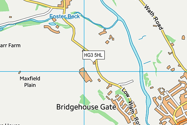 Nidderdale Pool And Leisure Centre map (HG3 5HL) - OS VectorMap District (Ordnance Survey)