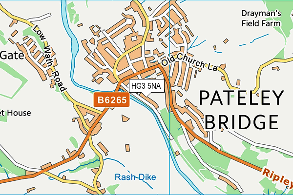 Map of RIVERSIDE TEAROOMS PATELEY BRIDGE LIMITED at district scale