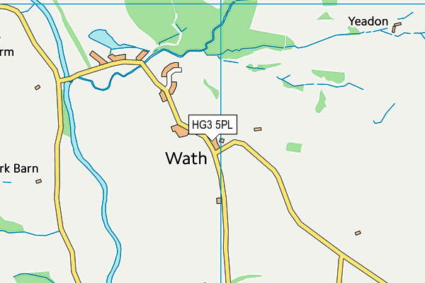 HG3 5PL map - OS VectorMap District (Ordnance Survey)