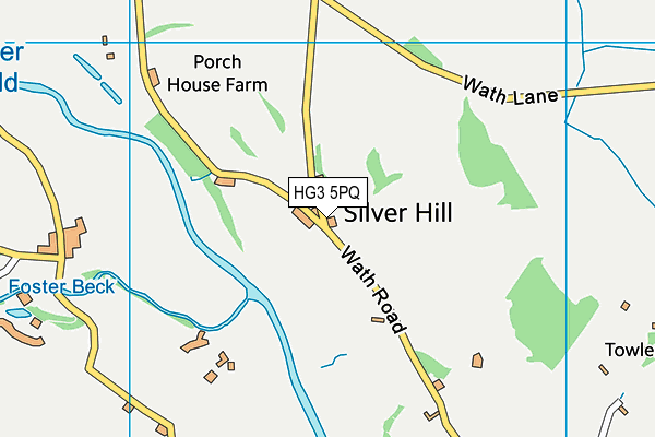 HG3 5PQ map - OS VectorMap District (Ordnance Survey)