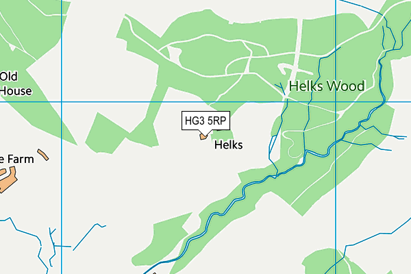 HG3 5RP map - OS VectorMap District (Ordnance Survey)