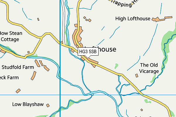 HG3 5SB map - OS VectorMap District (Ordnance Survey)