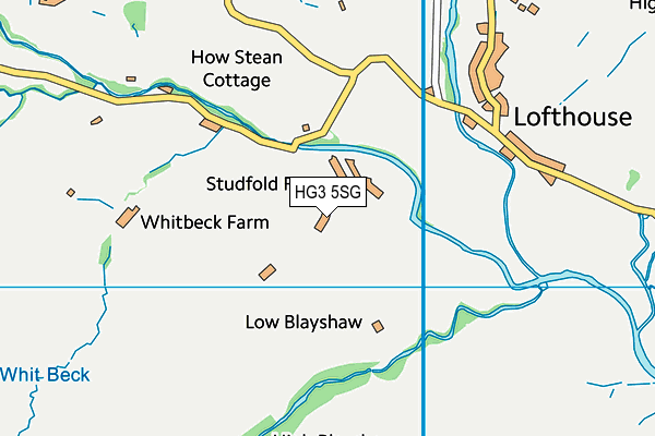 HG3 5SG map - OS VectorMap District (Ordnance Survey)