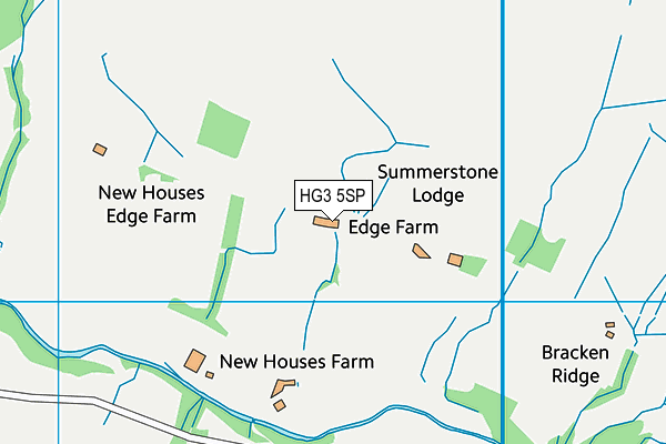 HG3 5SP map - OS VectorMap District (Ordnance Survey)