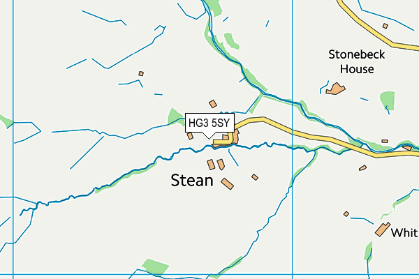 HG3 5SY map - OS VectorMap District (Ordnance Survey)