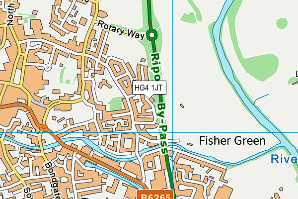 HG4 1JT map - OS VectorMap District (Ordnance Survey)