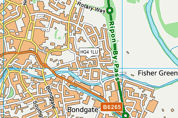 HG4 1LU map - OS VectorMap District (Ordnance Survey)