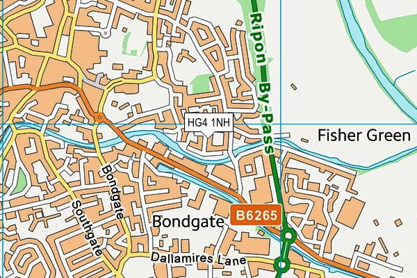 HG4 1NH map - OS VectorMap District (Ordnance Survey)