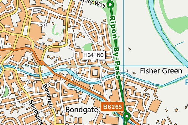 HG4 1NQ map - OS VectorMap District (Ordnance Survey)