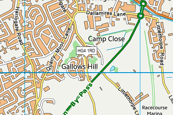 HG4 1RD map - OS VectorMap District (Ordnance Survey)