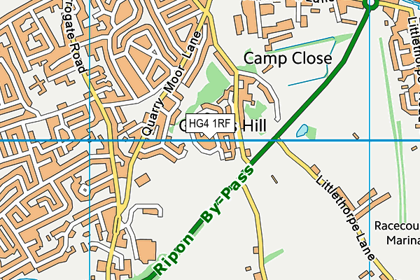 HG4 1RF map - OS VectorMap District (Ordnance Survey)