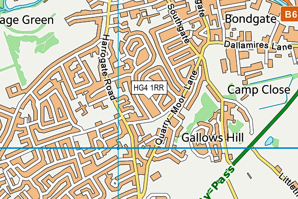 HG4 1RR map - OS VectorMap District (Ordnance Survey)