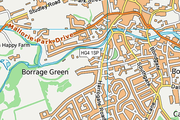 HG4 1SP map - OS VectorMap District (Ordnance Survey)