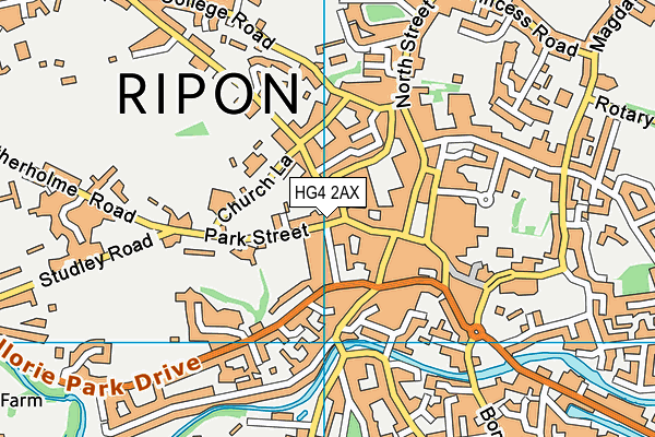 Map of RIPON AND MASHAM MEDICAL SERVICES LTD at district scale