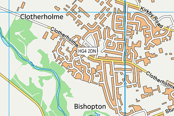 HG4 2DN map - OS VectorMap District (Ordnance Survey)