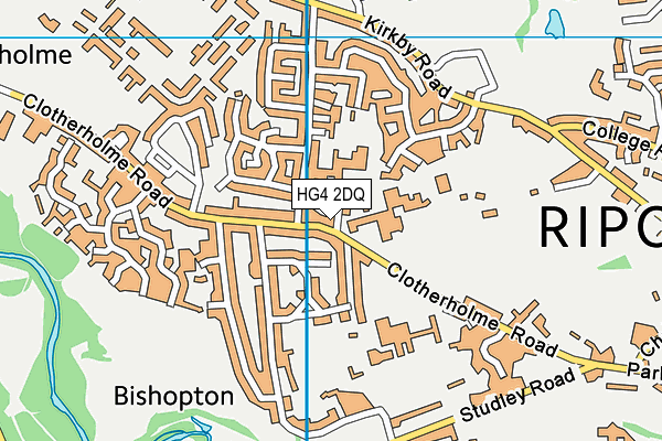 HG4 2DQ map - OS VectorMap District (Ordnance Survey)