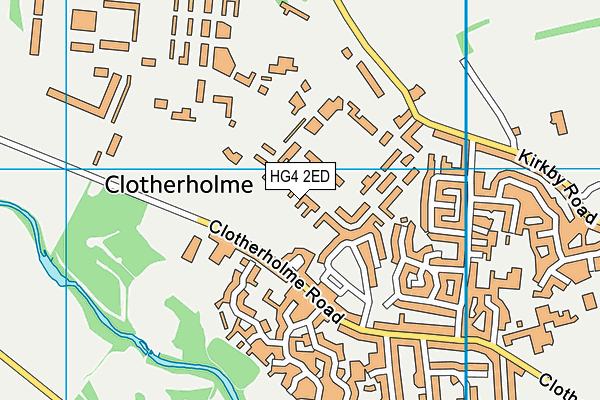 HG4 2ED map - OS VectorMap District (Ordnance Survey)