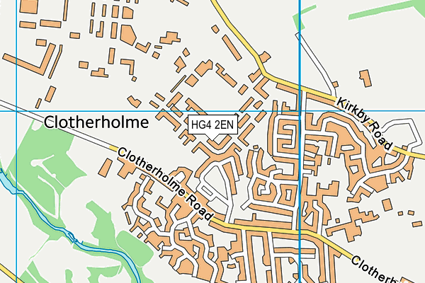 HG4 2EN map - OS VectorMap District (Ordnance Survey)