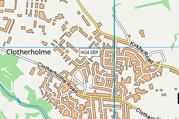HG4 2EP map - OS VectorMap District (Ordnance Survey)