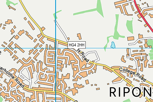 HG4 2HH map - OS VectorMap District (Ordnance Survey)