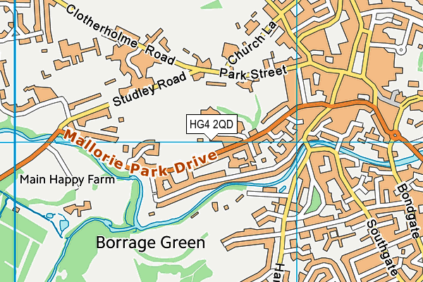 Ripon City Afc map (HG4 2QD) - OS VectorMap District (Ordnance Survey)