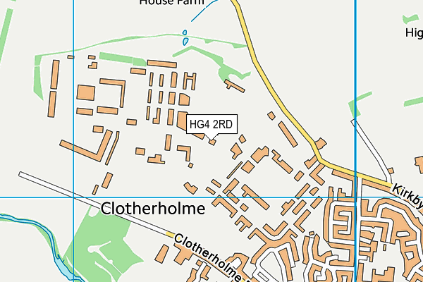 HG4 2RD map - OS VectorMap District (Ordnance Survey)