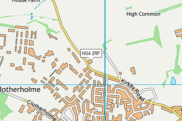 HG4 2RF map - OS VectorMap District (Ordnance Survey)