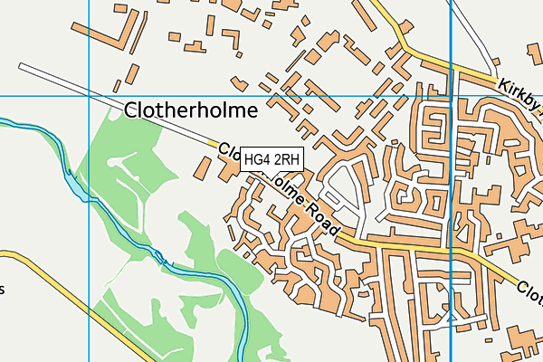 HG4 2RH map - OS VectorMap District (Ordnance Survey)