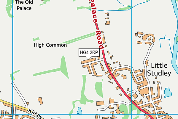 HG4 2RP map - OS VectorMap District (Ordnance Survey)