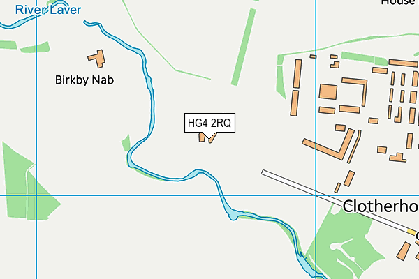 HG4 2RQ map - OS VectorMap District (Ordnance Survey)
