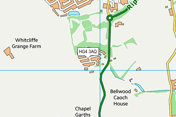 HG4 3AQ map - OS VectorMap District (Ordnance Survey)