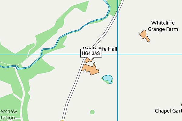 HG4 3AS map - OS VectorMap District (Ordnance Survey)