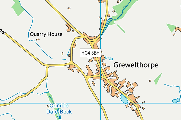 Grewelthorpe C Of E Primary School map (HG4 3BH) - OS VectorMap District (Ordnance Survey)