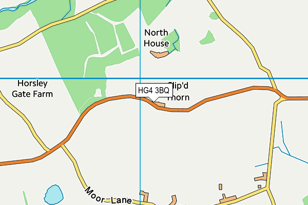 HG4 3BQ map - OS VectorMap District (Ordnance Survey)