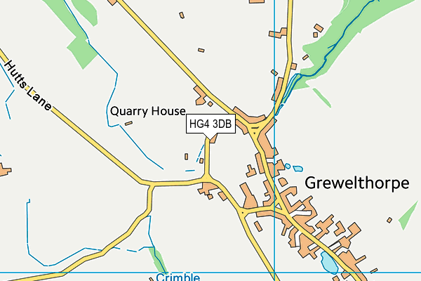 HG4 3DB map - OS VectorMap District (Ordnance Survey)