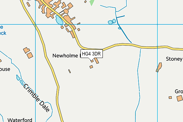 HG4 3DR map - OS VectorMap District (Ordnance Survey)