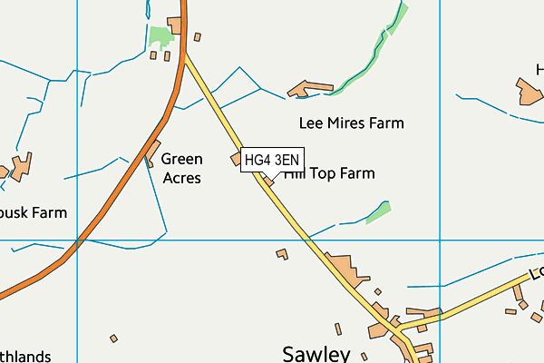 HG4 3EN map - OS VectorMap District (Ordnance Survey)