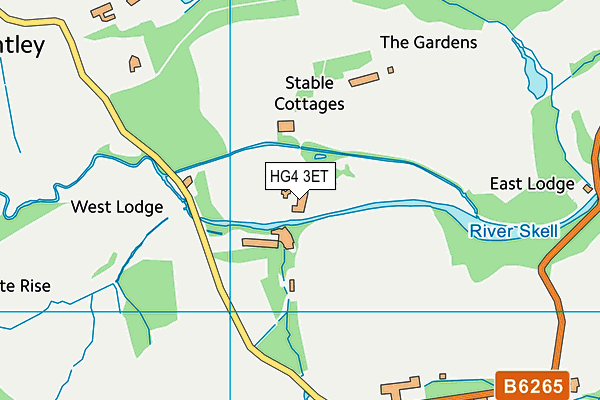 HG4 3ET map - OS VectorMap District (Ordnance Survey)