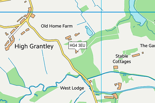 HG4 3EU map - OS VectorMap District (Ordnance Survey)