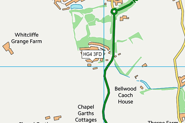 HG4 3FD map - OS VectorMap District (Ordnance Survey)