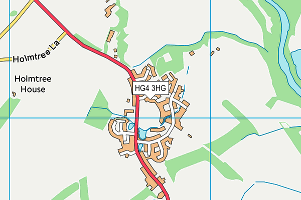 HG4 3HG map - OS VectorMap District (Ordnance Survey)