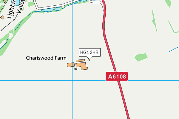 HG4 3HR map - OS VectorMap District (Ordnance Survey)