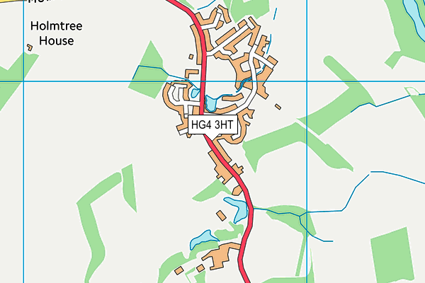 HG4 3HT map - OS VectorMap District (Ordnance Survey)