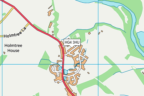 HG4 3HU map - OS VectorMap District (Ordnance Survey)