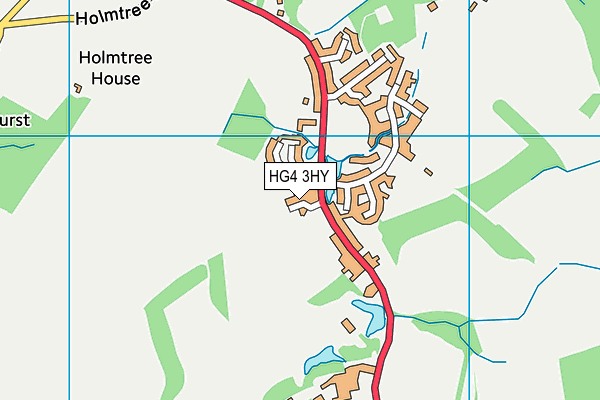 HG4 3HY map - OS VectorMap District (Ordnance Survey)