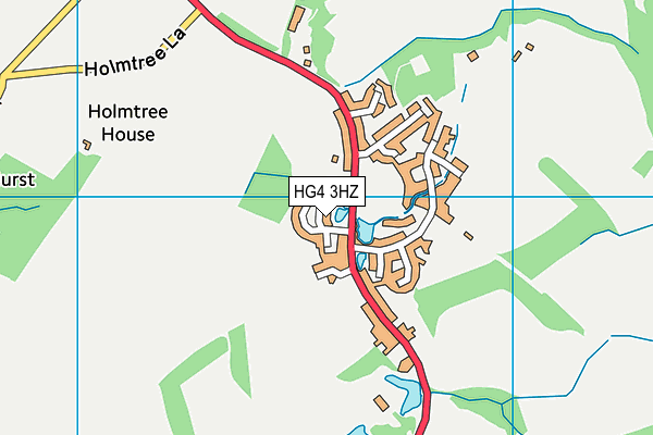 HG4 3HZ map - OS VectorMap District (Ordnance Survey)