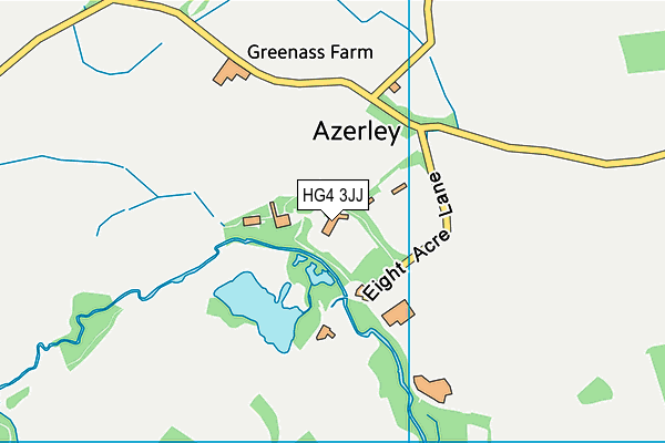 HG4 3JJ map - OS VectorMap District (Ordnance Survey)