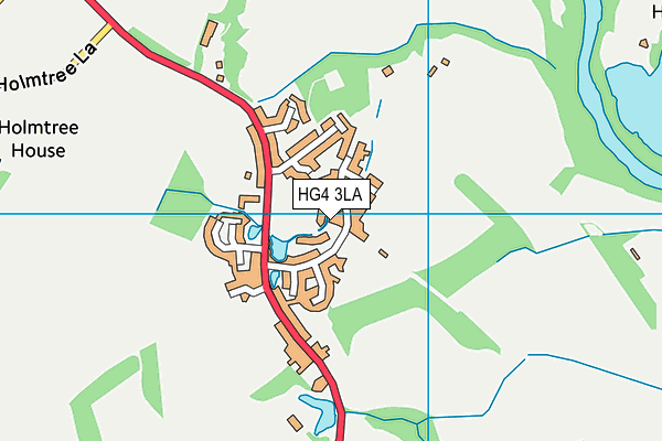 HG4 3LA map - OS VectorMap District (Ordnance Survey)
