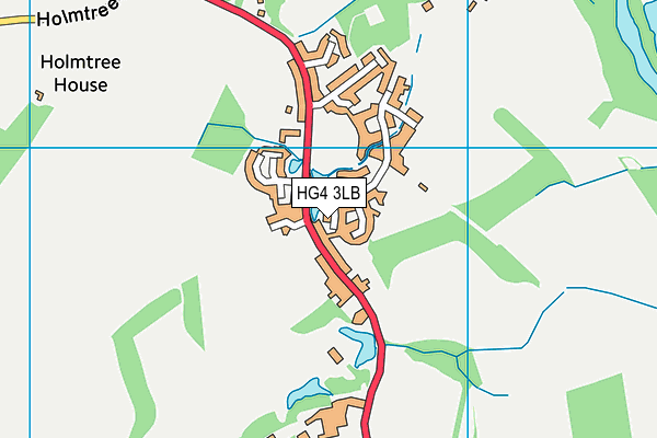 HG4 3LB map - OS VectorMap District (Ordnance Survey)