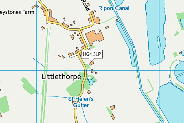 HG4 3LP map - OS VectorMap District (Ordnance Survey)